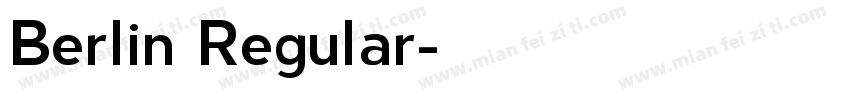 Berlin Regular字体转换